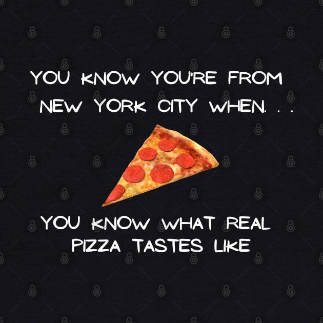 NYC Pizza 2 (Dark Colors) by Proud Town Tees